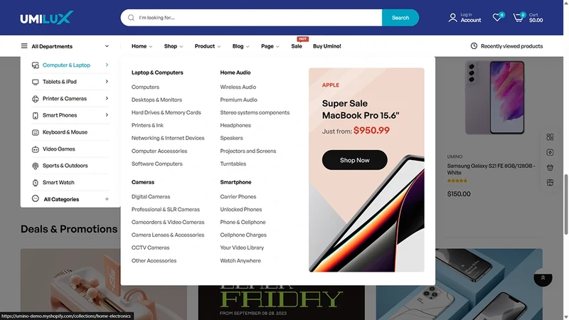 Umino Theme – Smart Digital | Shopify Theme for Tech & Electronics