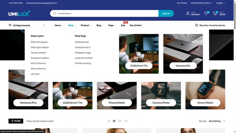 Umino Theme – Smart Digital | Shopify Theme for Tech & Electronics