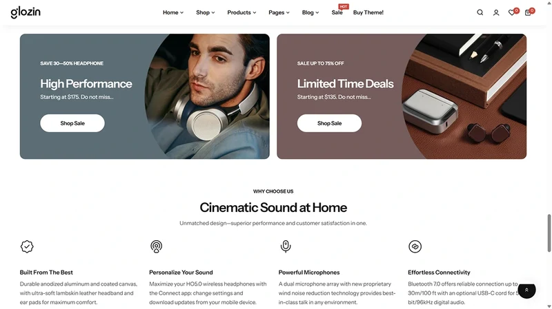 Glozin theme – EchoZone | Electronics & Gadgets