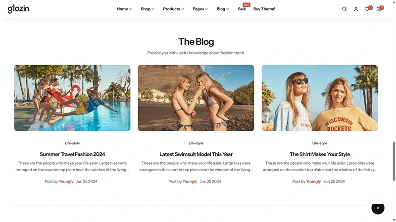 Glozin theme – Modern Wardrobe | Fashion & Apparel