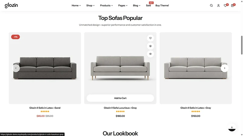 Glozin theme – Urban Living | Furniture & Home Living