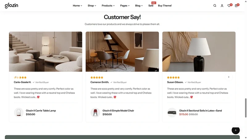 Glozin theme – Urban Living | Furniture & Home Living