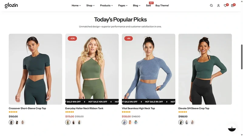 Glozin theme – Activewear | Sports & Lifestyle