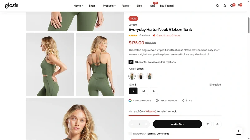 Glozin theme – Activewear | Sports & Lifestyle