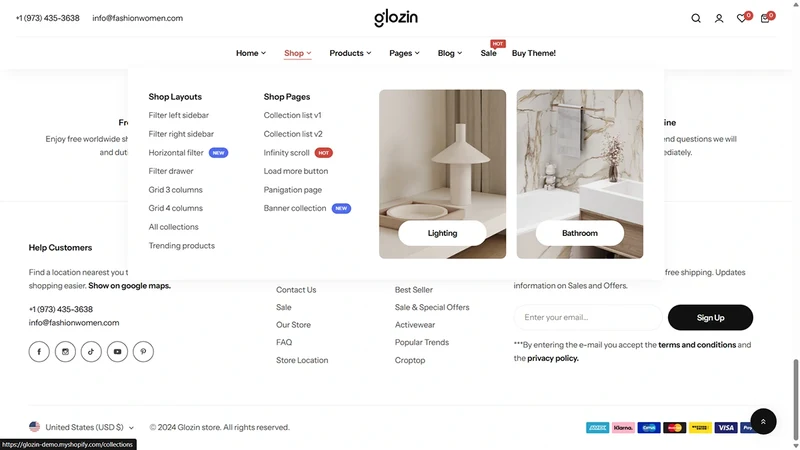 Glozin theme – Home Decor | Furniture & Home Living