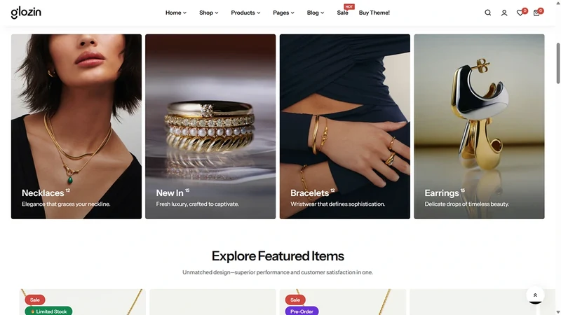 Glozin theme – Gleam Luxe | Luxury Fashion & Accessories