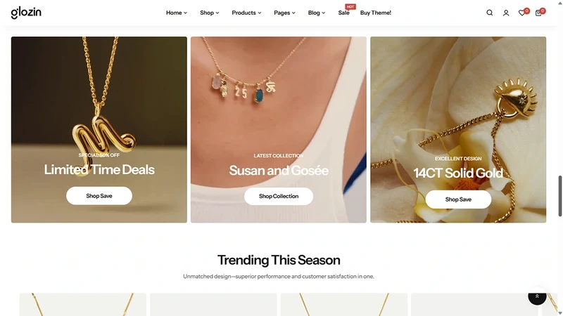 Glozin theme – Gleam Luxe | Luxury Fashion & Accessories