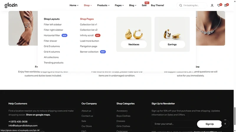 Glozin theme – Jewelry | Accessories & Adornments