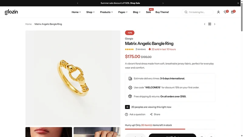 Glozin theme – Jewelry | Accessories & Adornments
