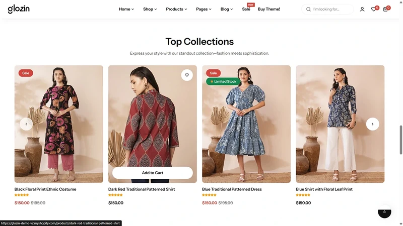 Glozin theme – Sari Couture | Ethnic & Traditional Fashion