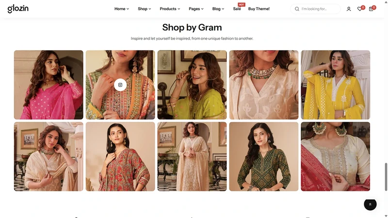 Glozin theme – Sari Couture | Ethnic & Traditional Fashion