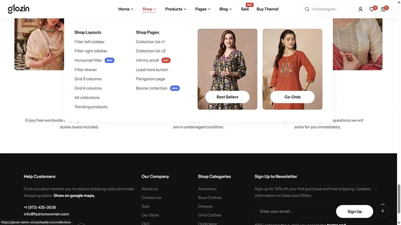 Glozin theme – Sari Couture | Ethnic & Traditional Fashion