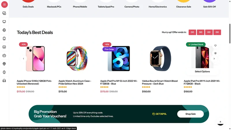 Glozin theme – Electro Pulse | Tech & Accessories