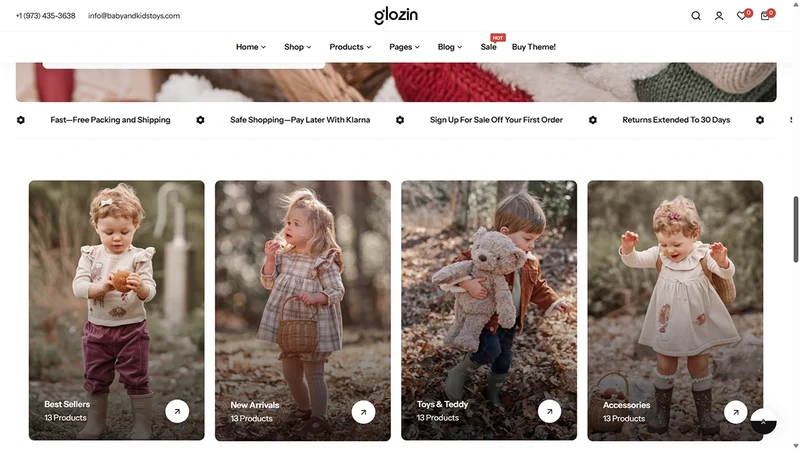 Glozin theme – Kids Toys | Toys & Children Products