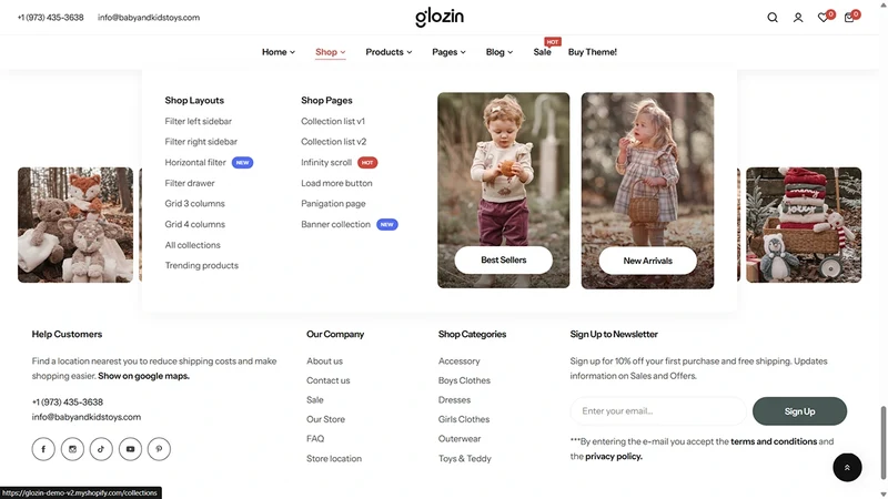 Glozin theme – Kids Toys | Toys & Children Products