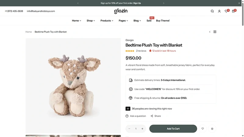 Glozin theme – Kids Toys | Toys & Children Products