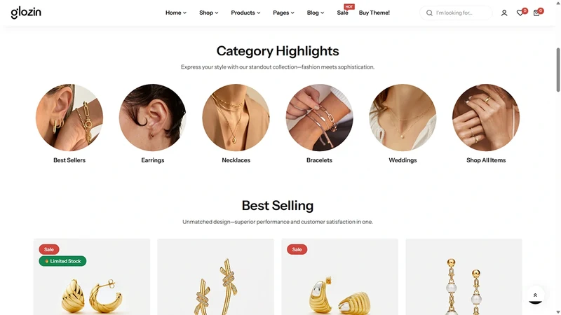Glozin theme – Celeste Charm | Lifestyle & Accessories