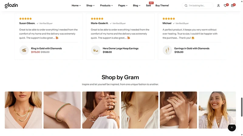 Glozin theme – Celeste Charm | Lifestyle & Accessories