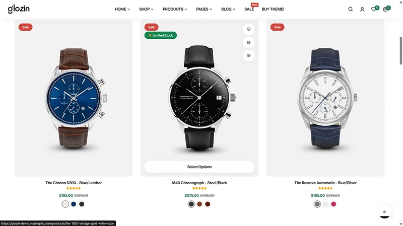 Glozin theme – Echelon Watches | Accessories & Luxury Goods