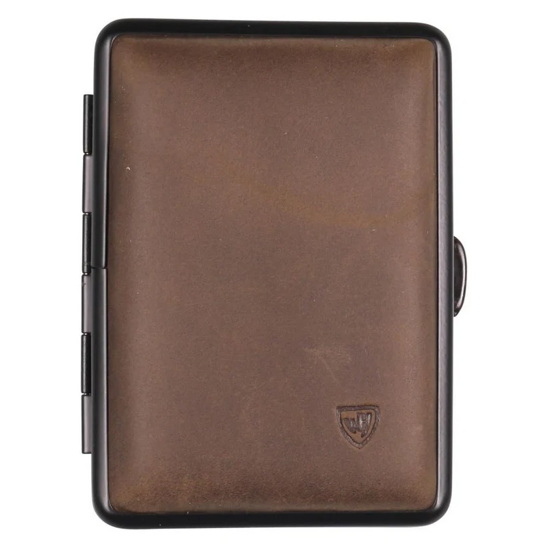 Vom Hofe Cigaret Etui - 14 King Size - Soft Brown