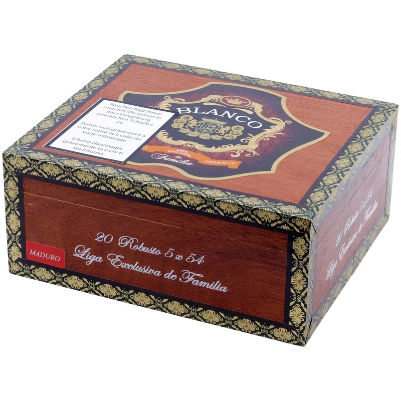 Blanco Liga Exclusiva de Familia Broadleaf Maduro Robusto