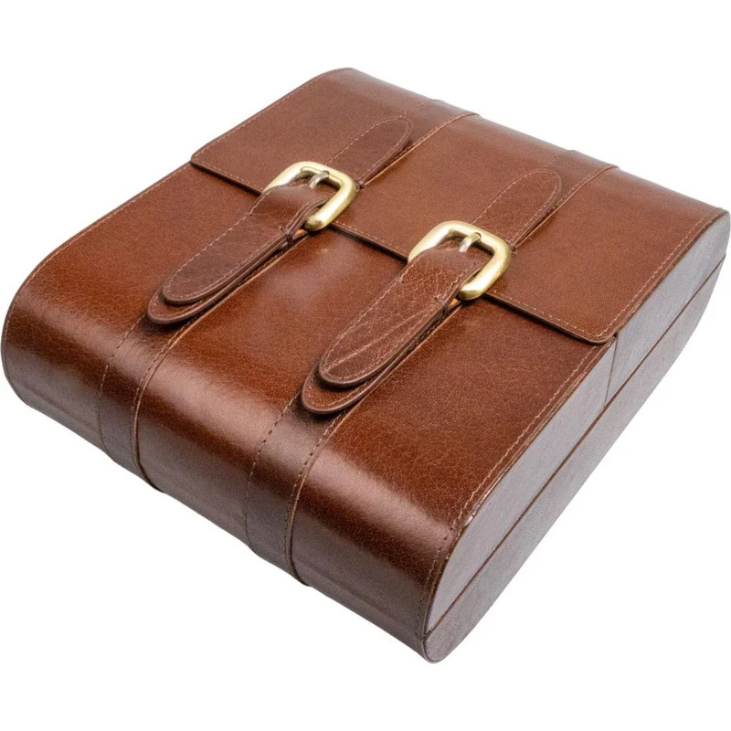Passatore Humidor Buffalo Leather Brown Foldable - EKSKLUSIV !