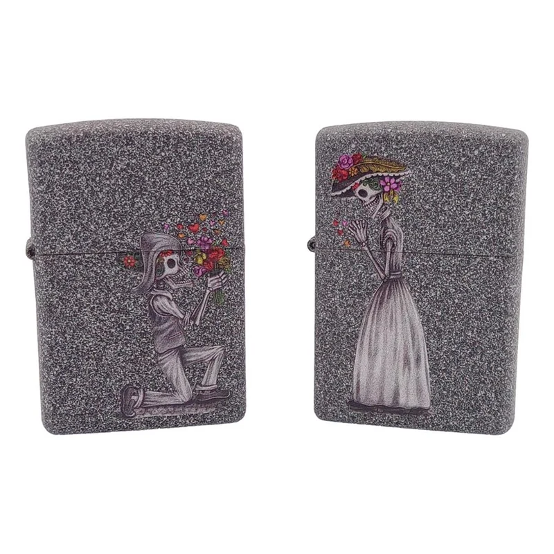 Zippo Day of Dead Skulls Set - 2 Lighter Sæt