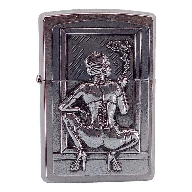 Original Smoking Woman Emblem Zippo Lighter