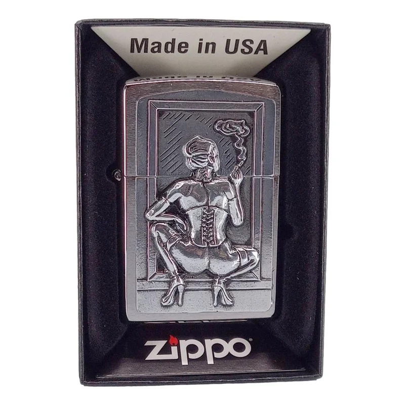 Original Smoking Woman Emblem Zippo Lighter