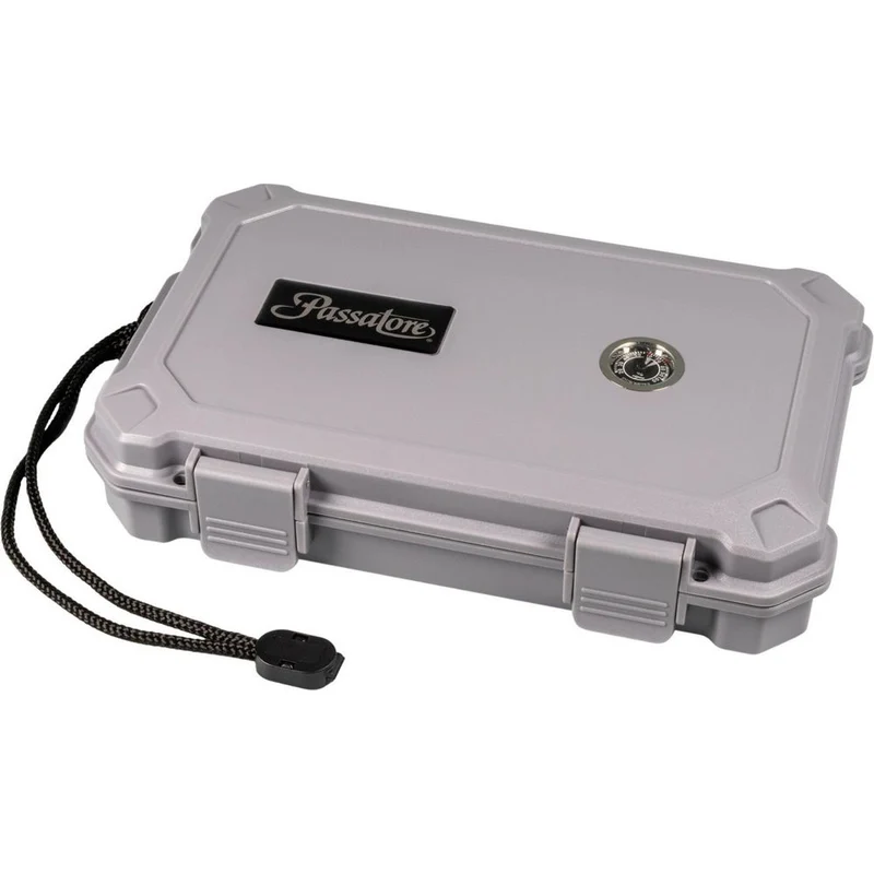 Passatore Cigar Case Acrylic Grey for 5 Cigars