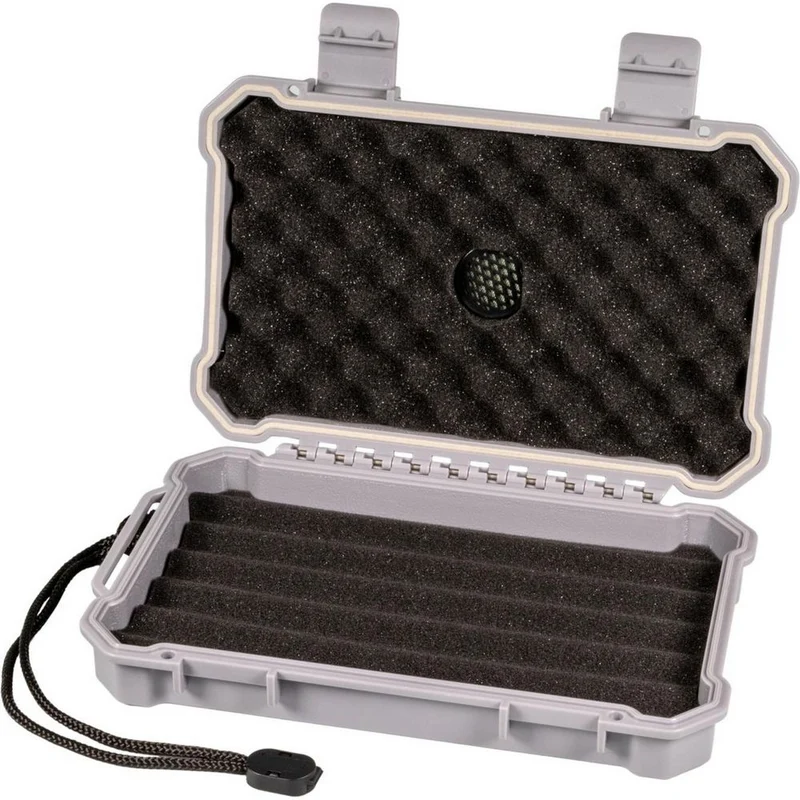 Passatore Cigar Case Acrylic Grey for 5 Cigars