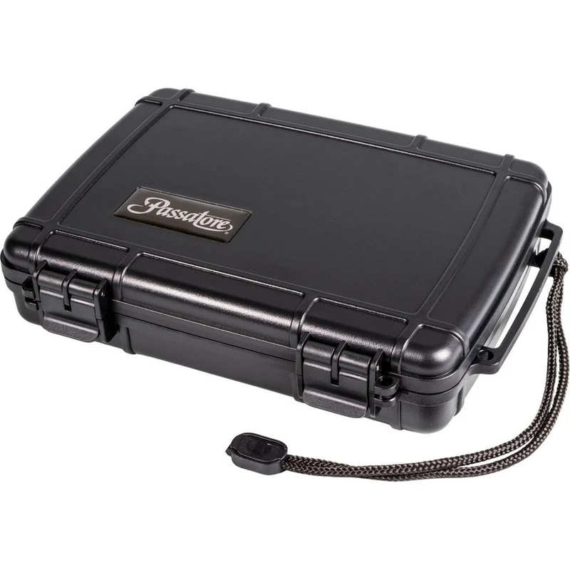 Passatore Cigar Case Acrylic Black for 6 Cigars