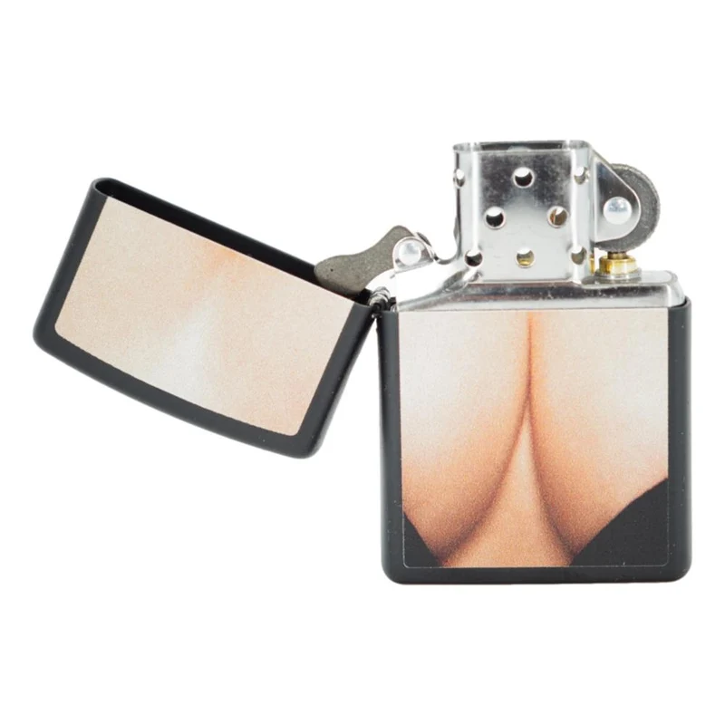 Sort Zippo Lighter - Sexy Close Up