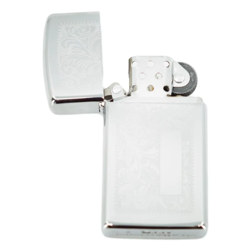 Original Slim Zippo Lighter - Venetian Chrome Slim