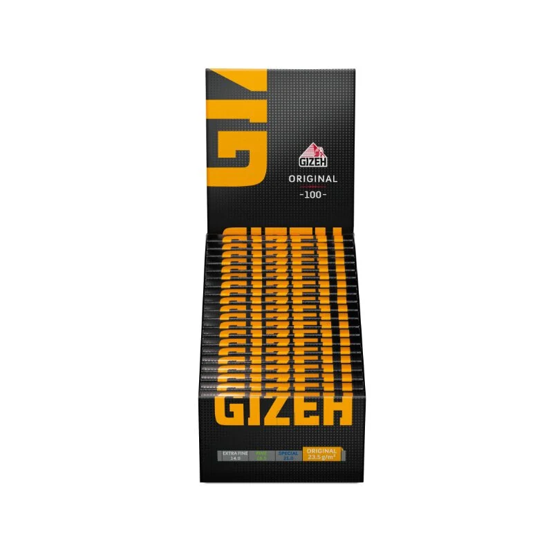 GIZEH DoubleWindow Original - Black (20 x 100Stk)