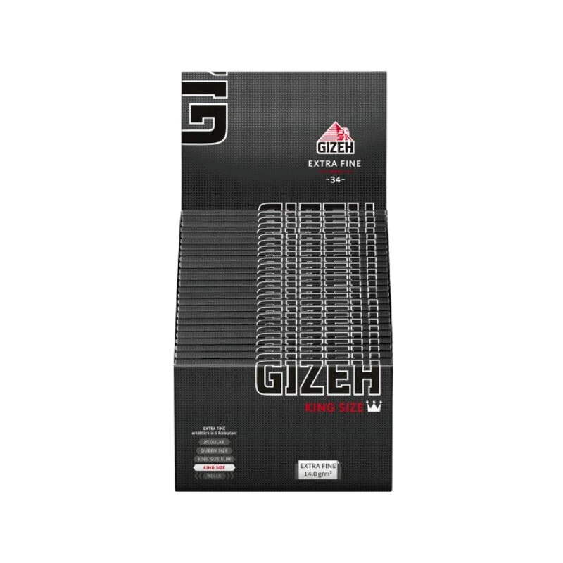 GIZEH KingSize - Black (50 x 34Stk)