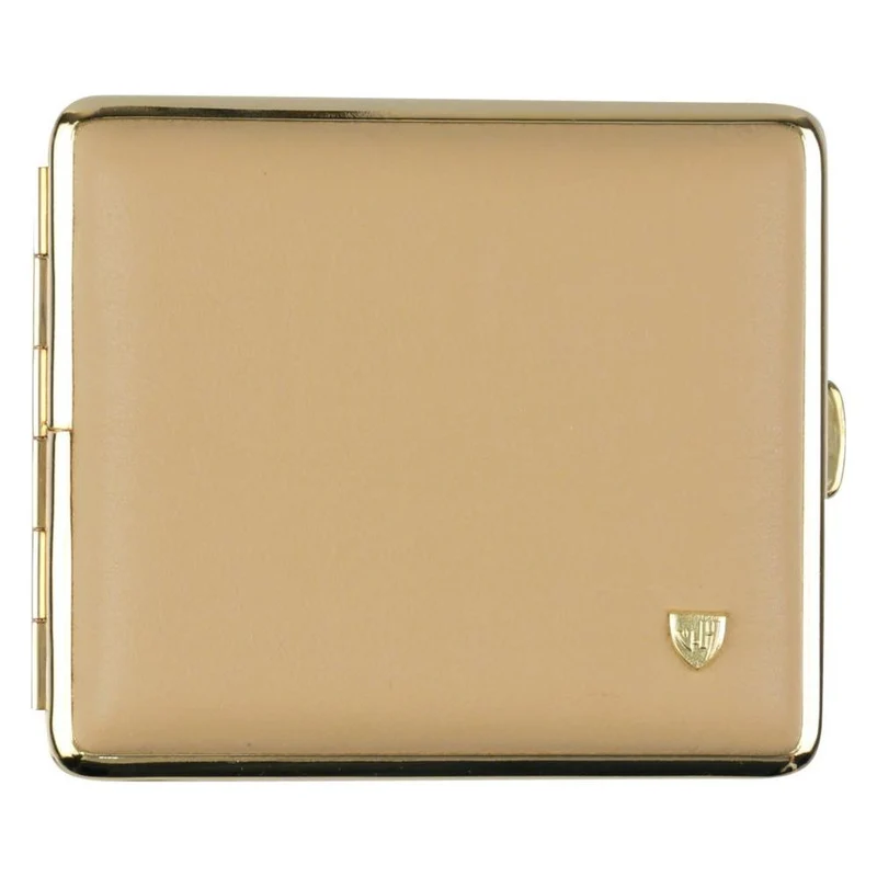 Vom Hofe Cigaret Etui - 18 King Size - Beige Læder