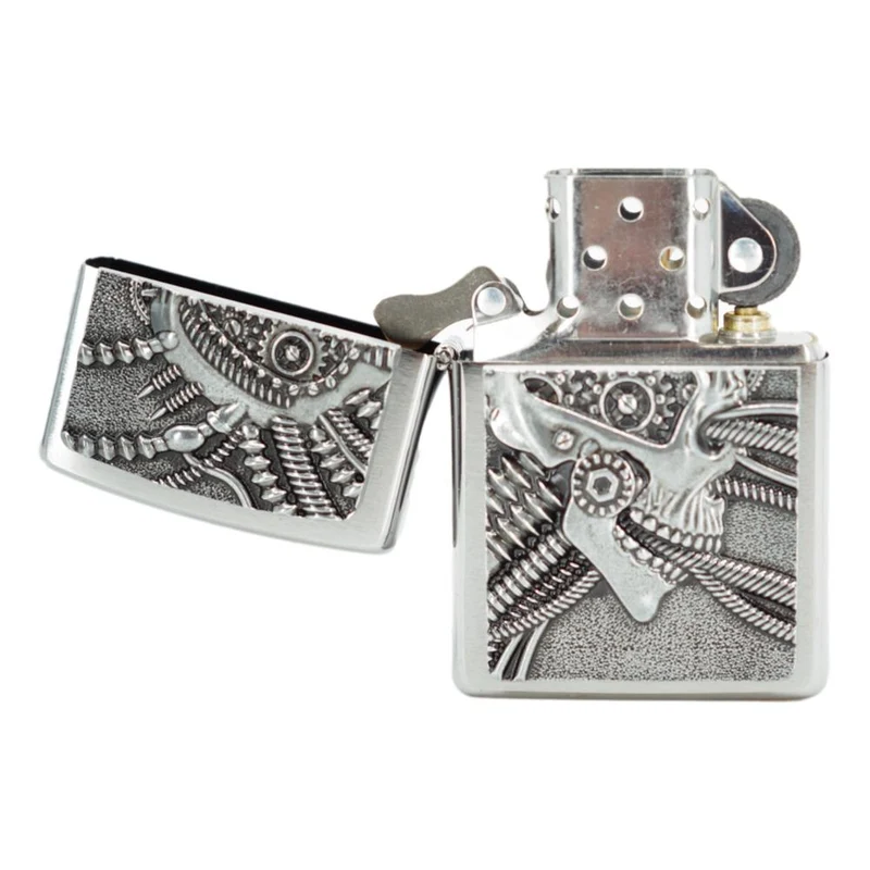 Zippo Lighter Cyperpunk Skull
