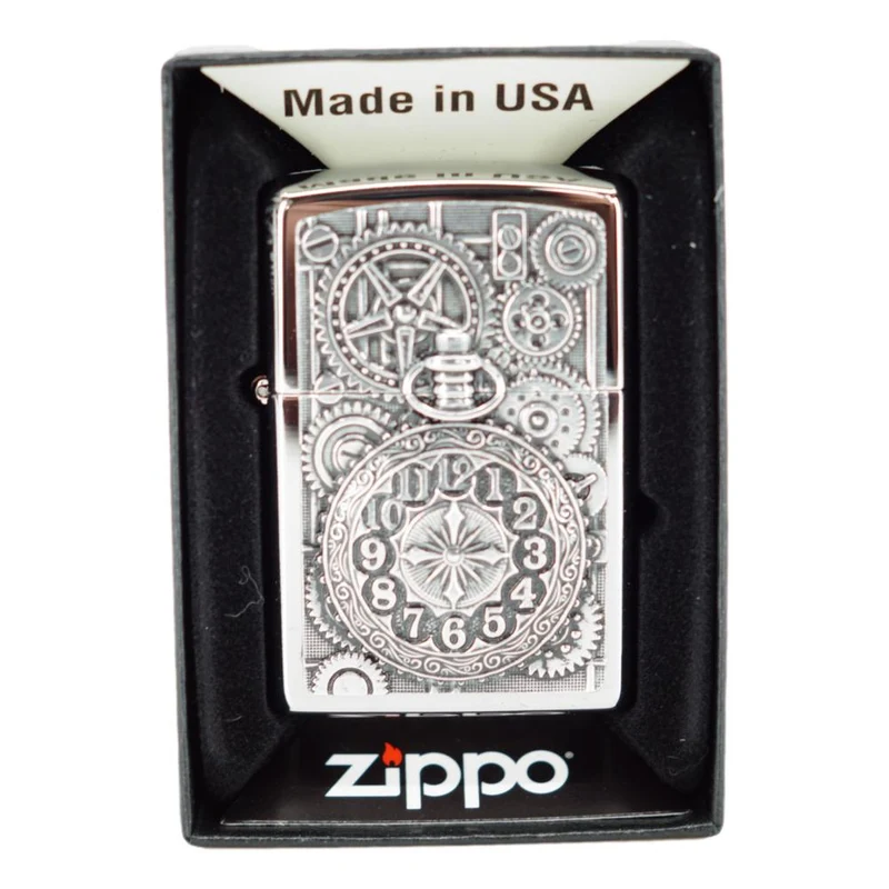 Zippo Lighter Pocket Watch Motiv