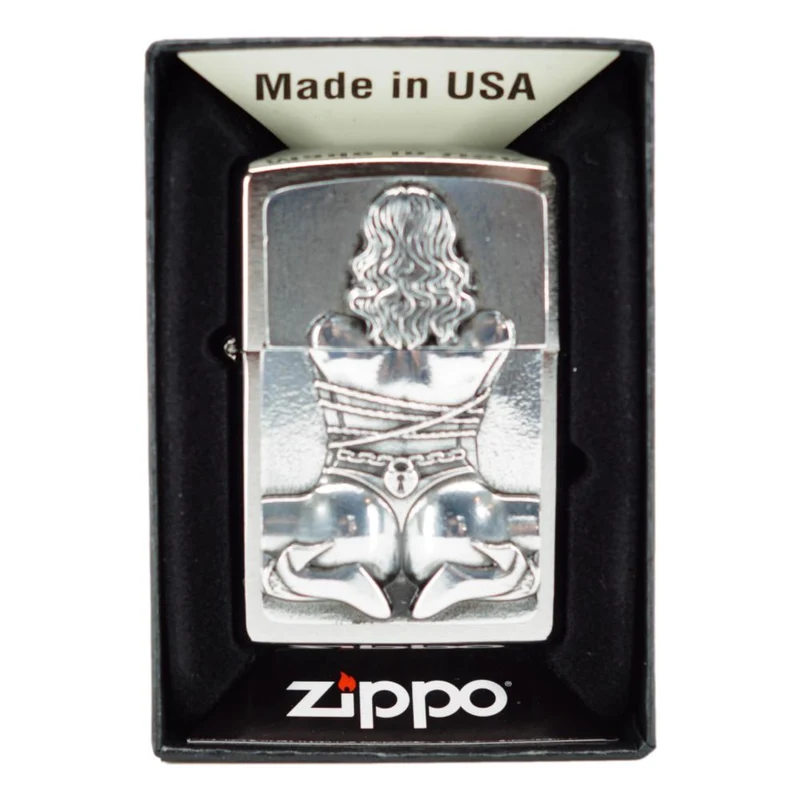 Zippo Lighter Bondage Girl