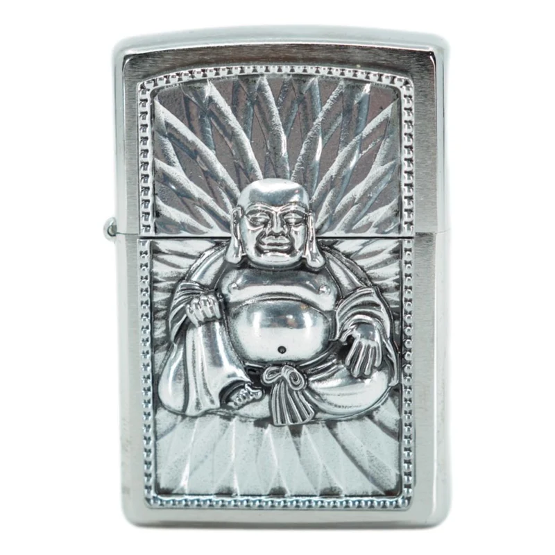 Zippo Lighter Dekoreret med Buddah Motiv