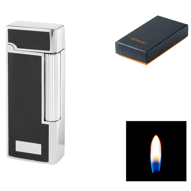 Winjet York Flint Lighter - Elegance i Sort & Chrome