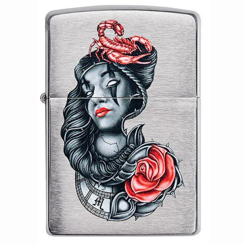 Original Zippo Lighter - Stylized Tattoo Design