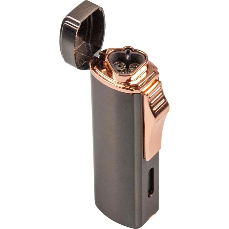 JEAN CLAUDE 3 Jet Cigar Lighter med Puncher - Gun / Rose