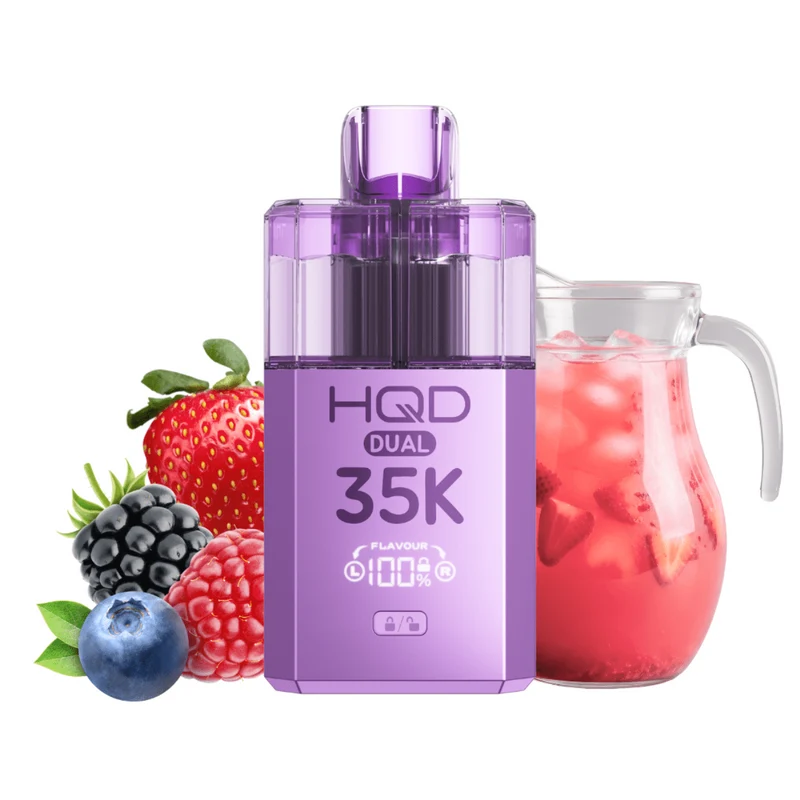 HQD DUAL 35K Starter Kit - Berry Raspberry & Berry Lemonade (Purple)