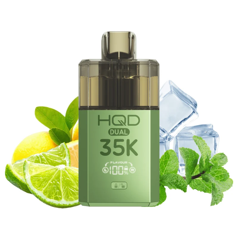 HQD DUAL 35K Starter Kit - Lemon Lime & Ice mint (Green)