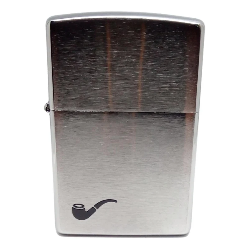 Original Zippo Pibe Lighter - Børstet Chrom