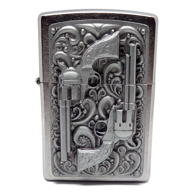 Original Zippo Lighter - Western Revolvers