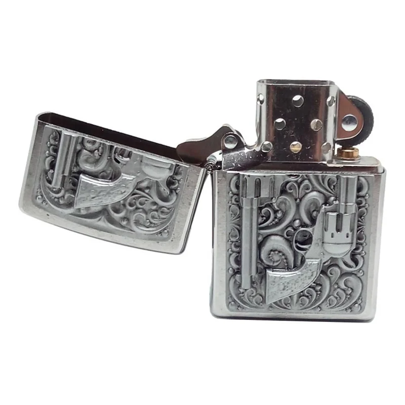 Original Zippo Lighter - Western Revolvers