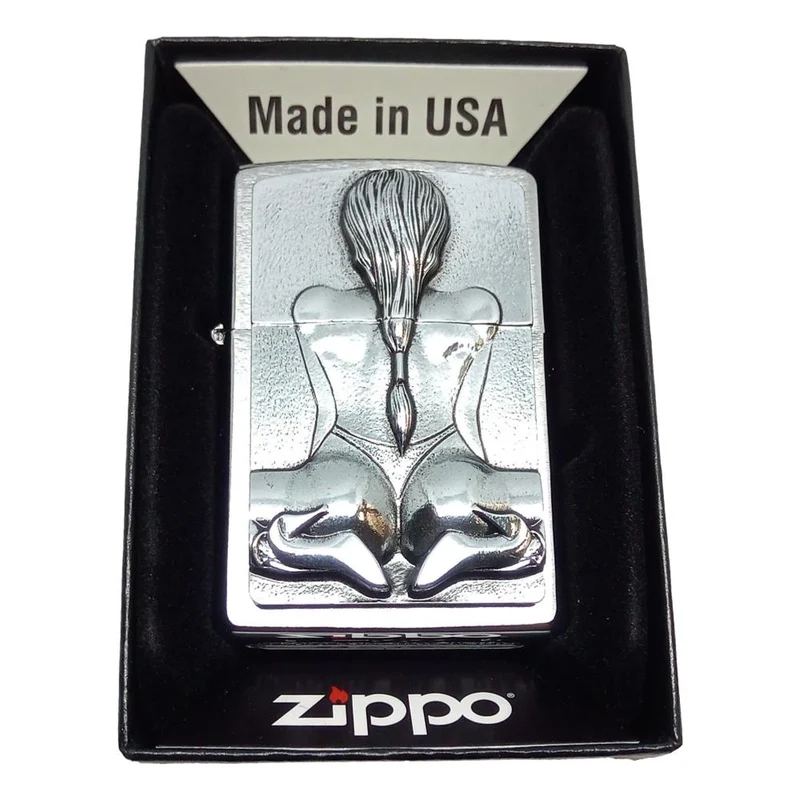 Original Kneeling Girl Zippo Lighter - 2002548